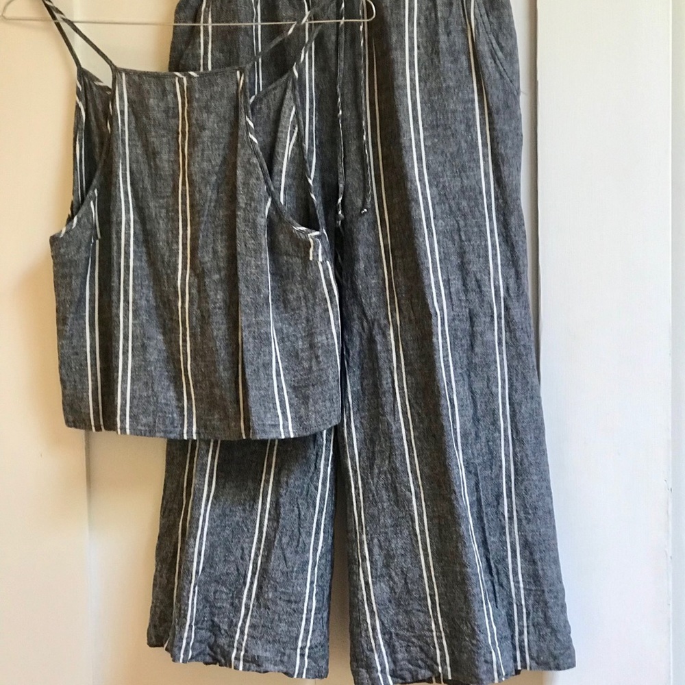 Nordstrom brass plum top/pants